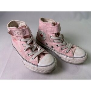 Converse‎ Chuck Taylor All Star Hearts Pink Youth High Top Girls Sneaker 11.5 US